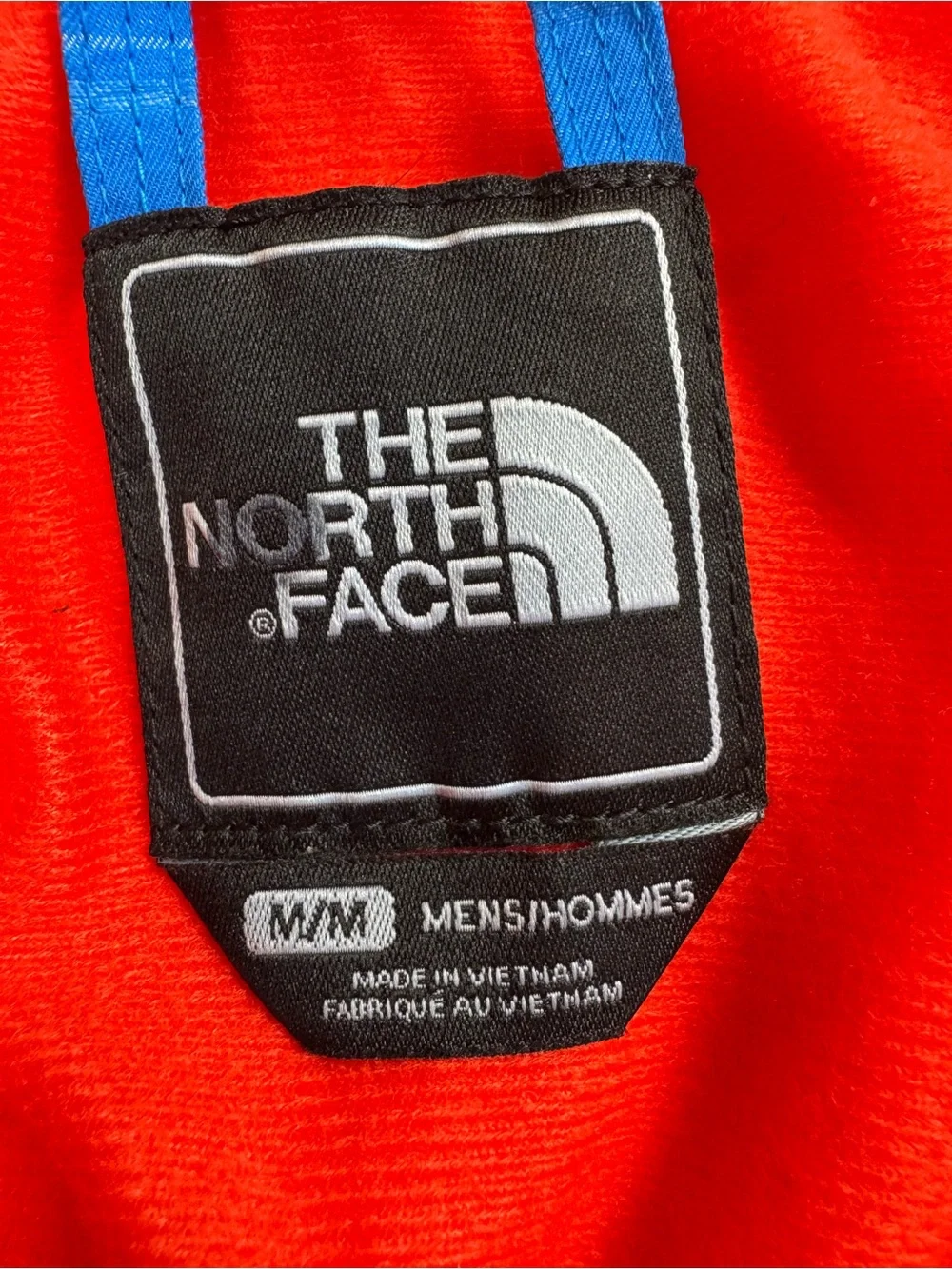 The North Face HyVent Blue Plaid Jacket Mens M Hooded Full Zip Snowboard Ski Sno